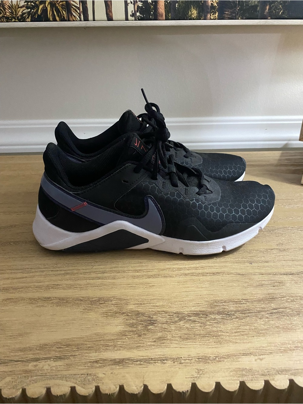Nike Black Sneakers with Gray Accents